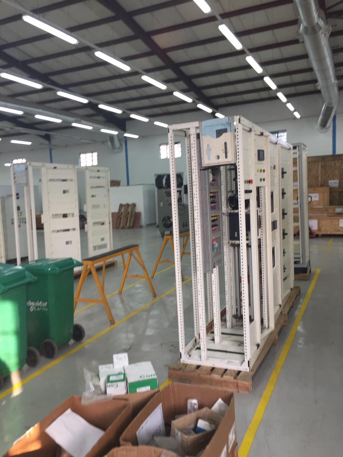 Control panel staging and build facility